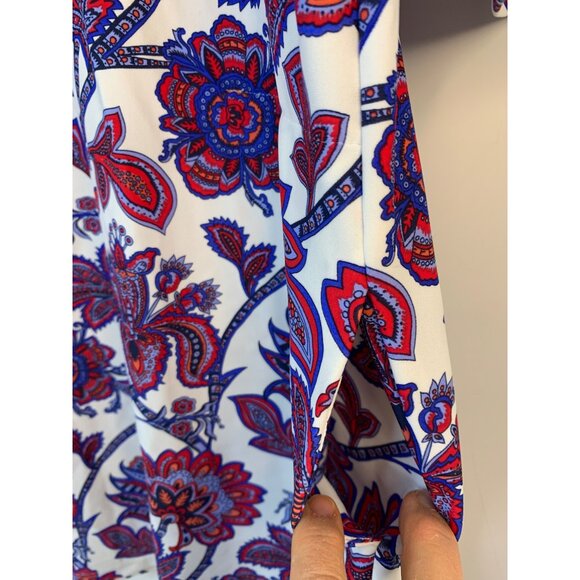 Jude Connally Size S Kerry Floral Americana Dress Nylon & Spandex NWT 8421 - Picture 8 of 8